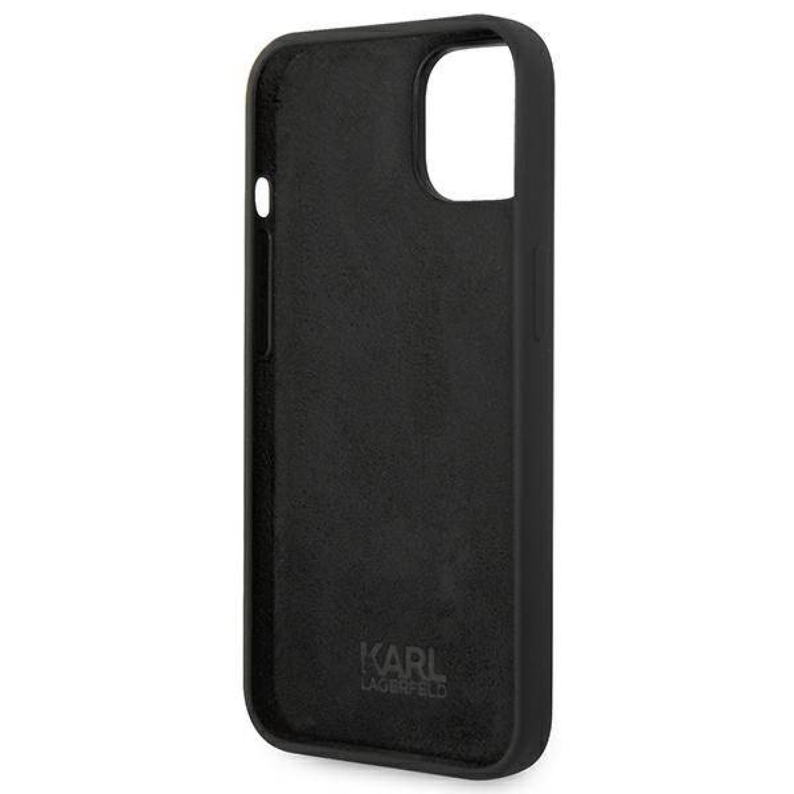 Гръб Karl Lagerfeld Liquid Silicone Гръб Karl Head Case за iPhone 14 Plus - Черен